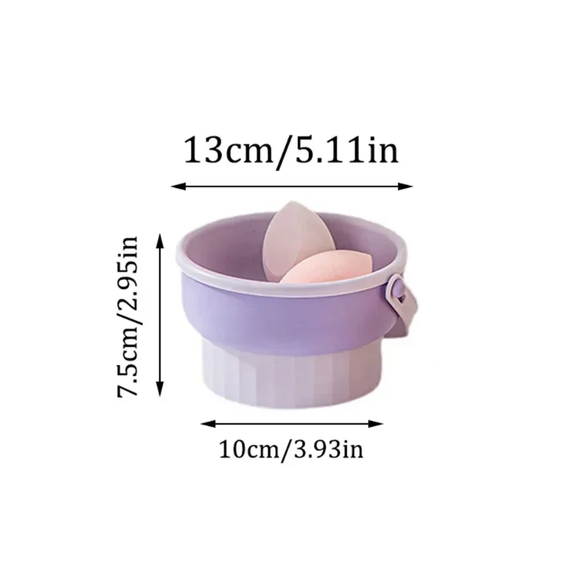 Ensemble de rangement en silicone pour pinceaux de maquillage, bol à poudre, bouffée sèche, étagère de séchage, outils de beauté, livres René