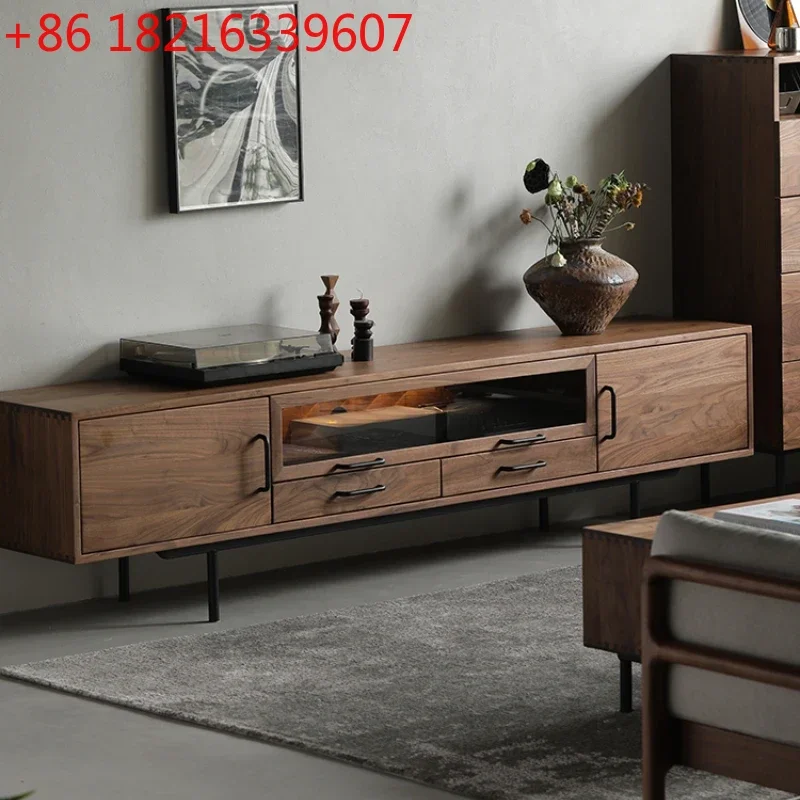 

TV Cabinet Unit Simple TV Stand Floor Solid Wood