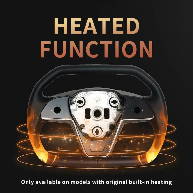 

Высококачественный спортивный руль в стиле Cybertruck из кожи Nappa с подогревом