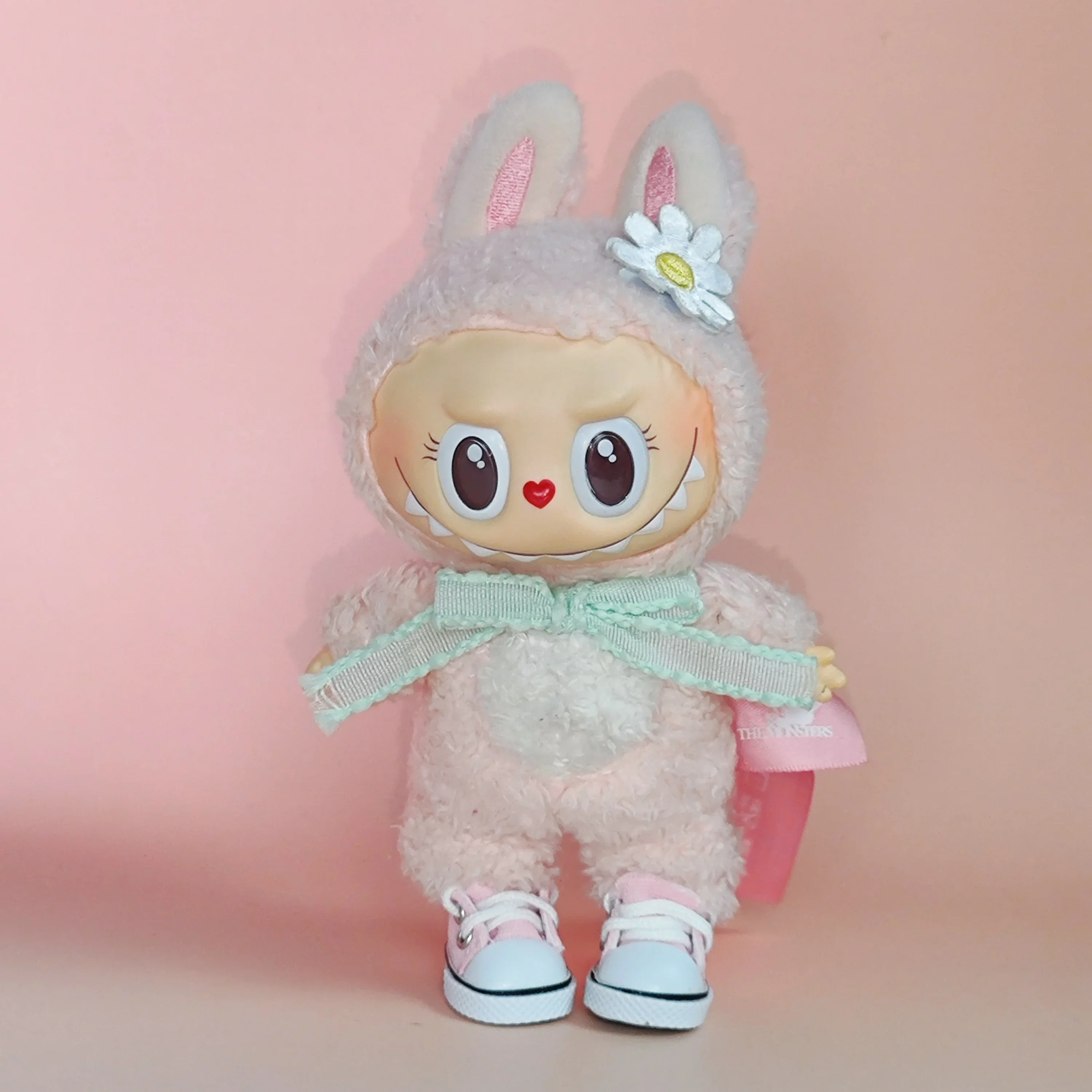 ملابس لأحذية دمية لابوبو طول دمى Kpop القطيفة إكسسوارات أحذية قماشية بلون سادة/أحذية جلدية ديكور لابوبو