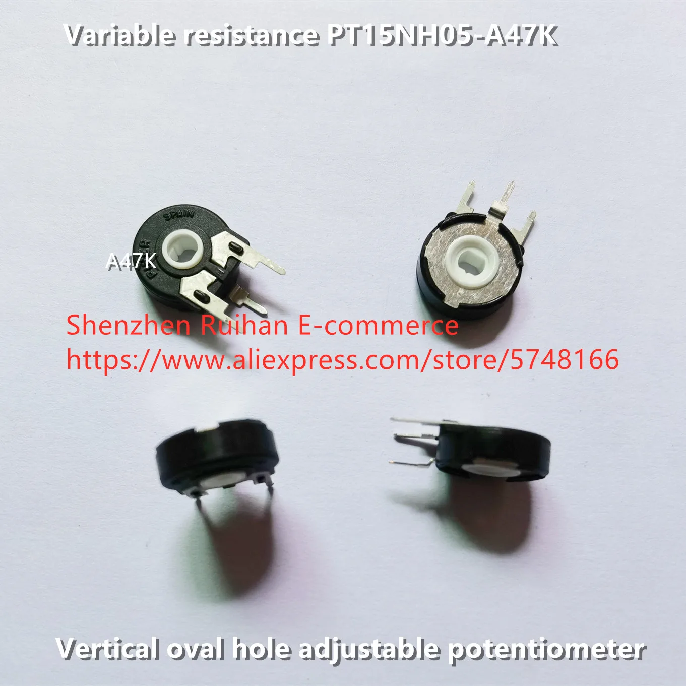 Original new 100% variable resistance PT15NH05-A47K vertical oval hole adjustable potentiometer (SWITCH)