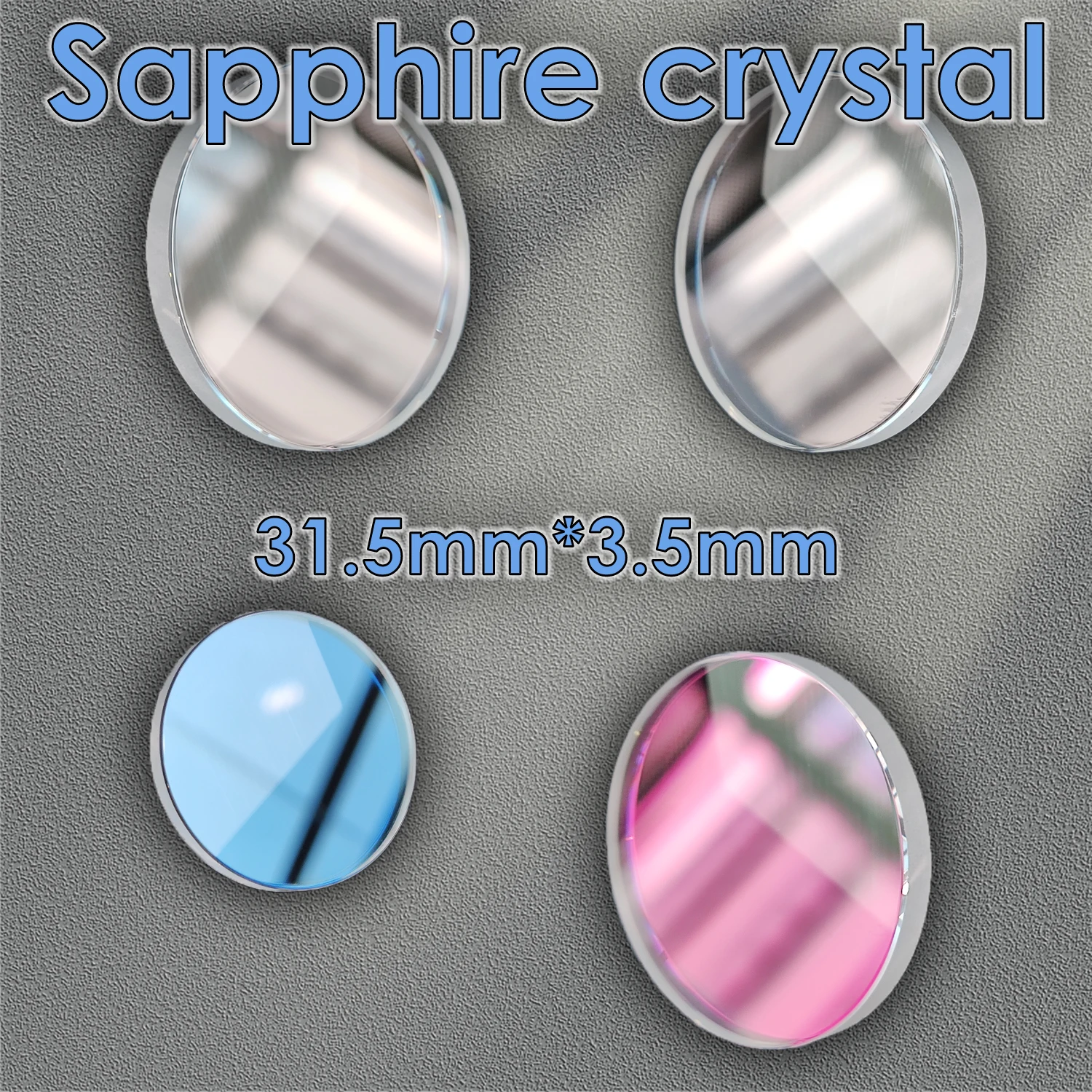 31.5mm*3.5mm Sapphire crystal Watch Mirror 9H hardness AR-Coating Antireflection film Refit accessory Scratch resistant Smoother
