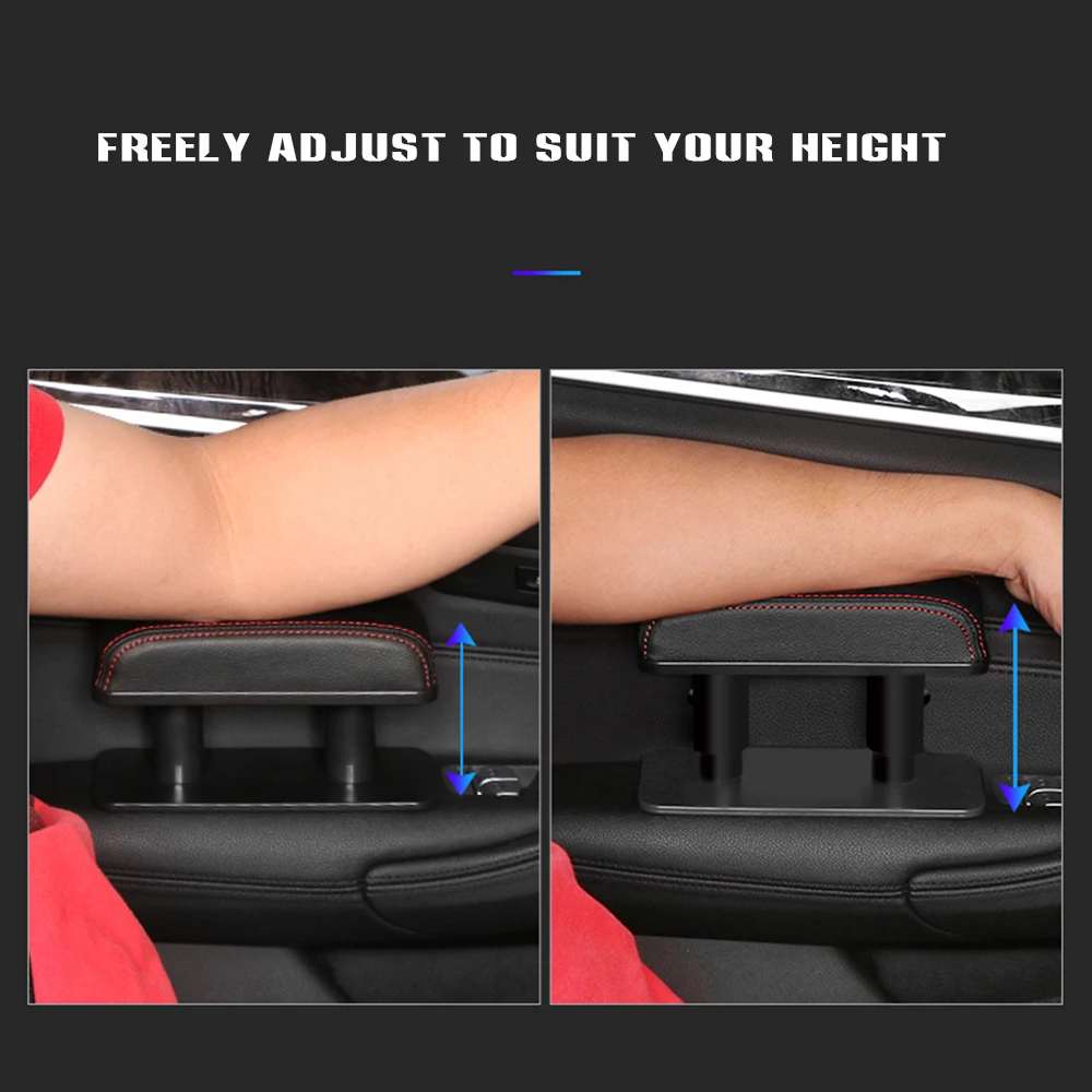 Universal Vehicle Armrest Pad Non-slip Durable Adjustable Armrest Pillow for Family Vehicle Travel Driving Hand Arm Rest Pad