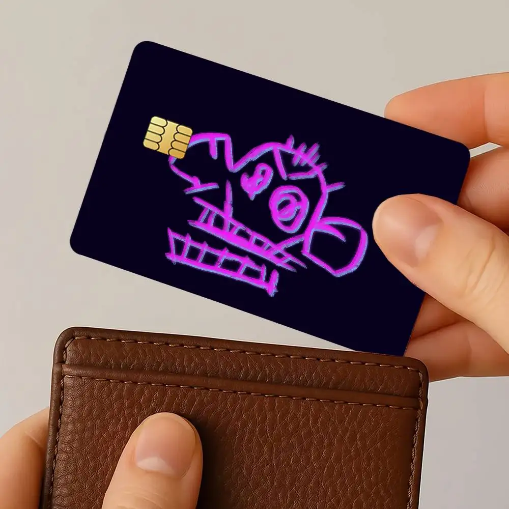 أنيمي A-Arcane S-Season 2 Jinx بطاقة الائتمان لخصم البنك حماية الزخرفية 4 قطعة المضادة للخدش ملصقات مقاومة للماء حافلة Subwa