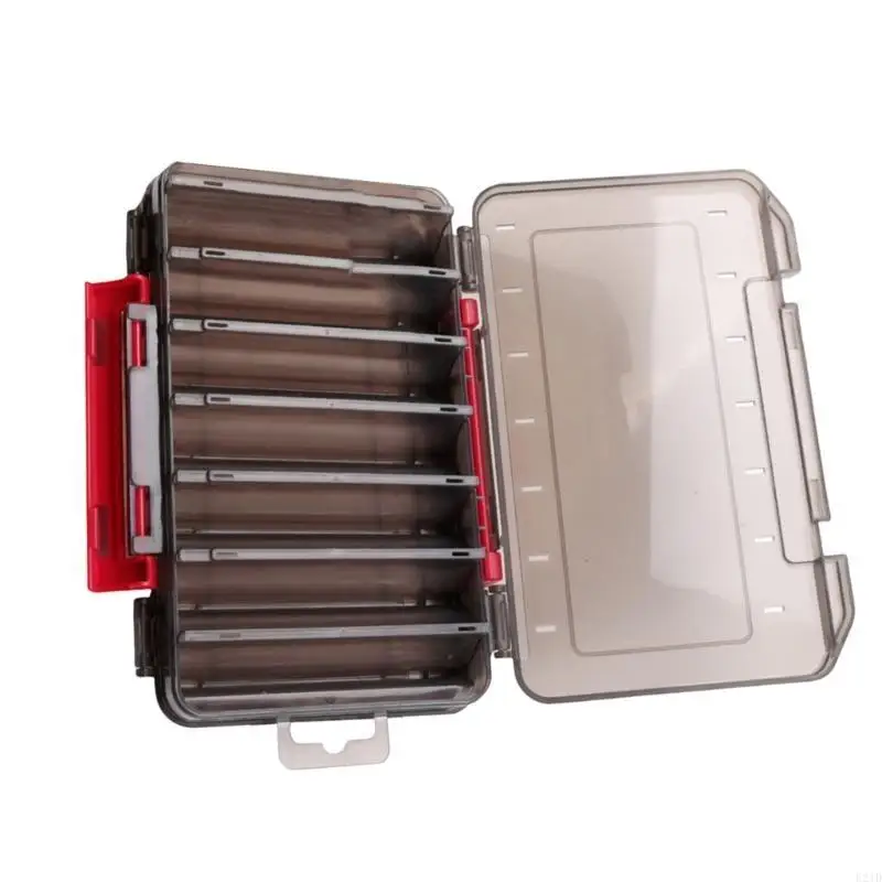   Waterproof Fishing Tackle Organizers Tackle Tool Double Side Tackle Box Tackle Carrying Clear Fishing Lures Storage Box