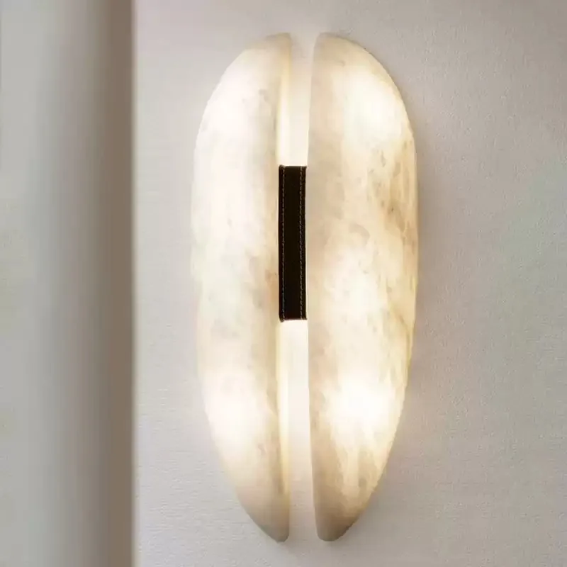 Everbright Store 2026 New Light Luxury Marble Wall Lamp Medieval Creative Living Room Background Wall Study Aisle Wall Lamp