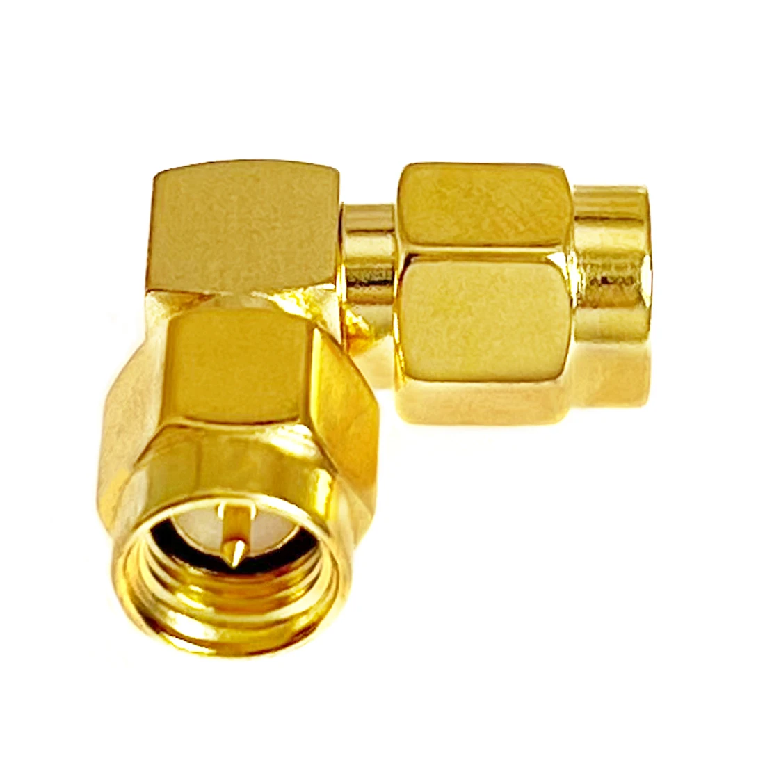 

1pc NEW SMA Male to Plug RF Coax Adapter Convertor Right Angle Goldplated Wholesale