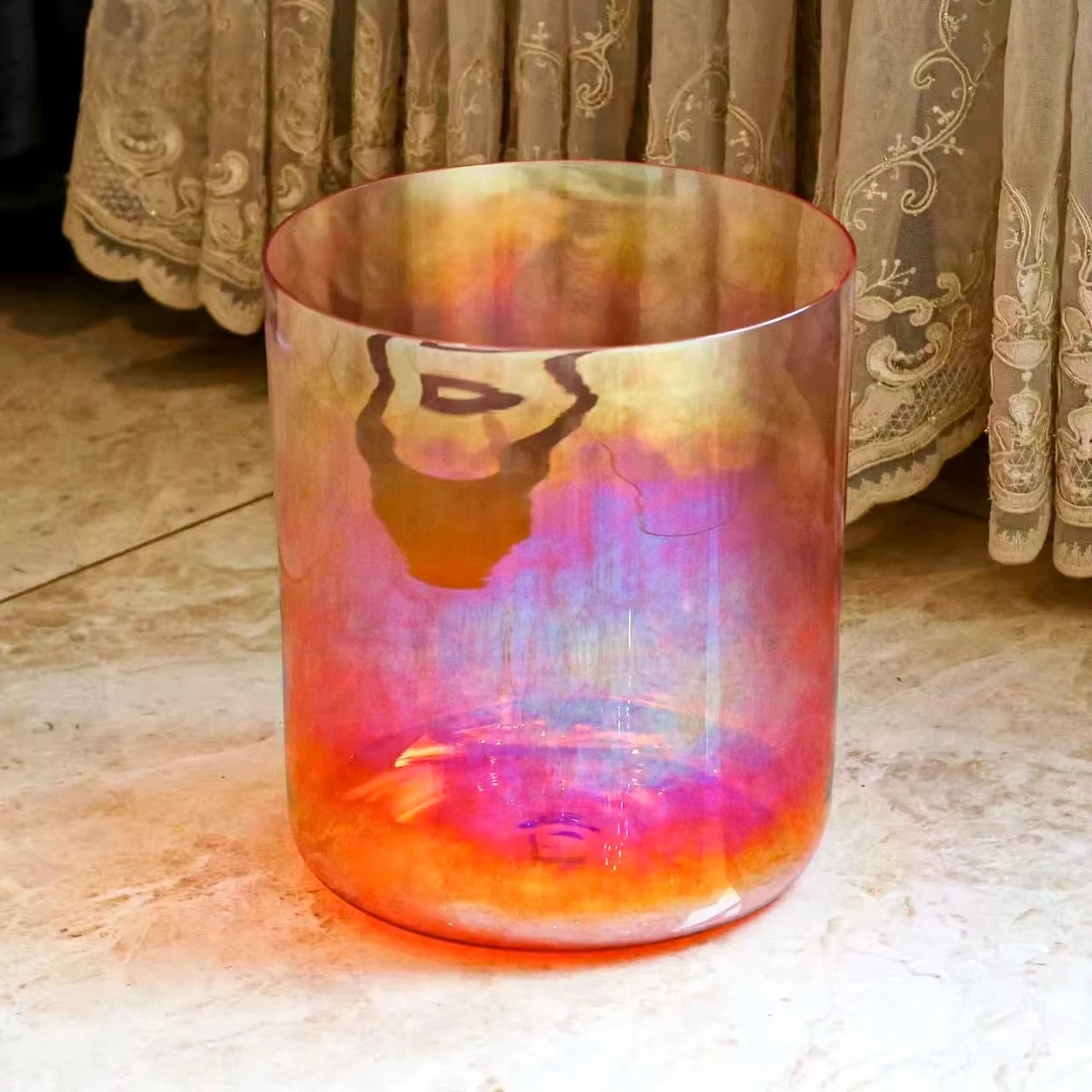 Classic Seven Chakras Orange Crystal Singing Bowl Sets Meditation Alchemy Bowls Source Manufacturer