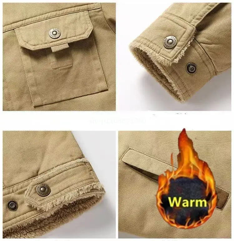 Motorcycle Men's Winter Parkas Outdoor Jacket Thicken Fleece Warm Windbreaker Jackets Climb Men Thick Coat Climbing Male Outwear