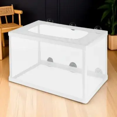 

Large Fish Net Pen for Aquarium Safe Fry Hatchery with Suction Cups to Isolate and Weak Fish from Predators