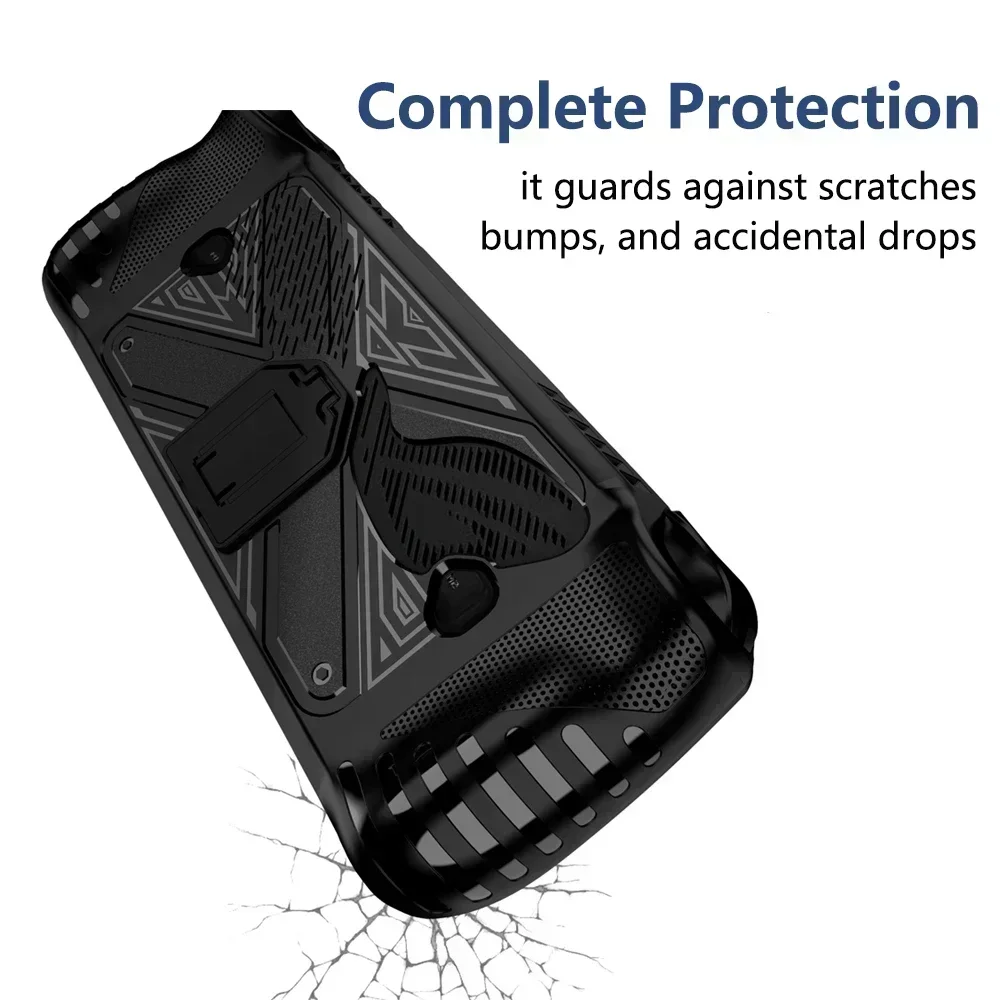 Coque de protection en silicone pour console de jeu Bali ROG Ally X, housse avec support, coque de protection, accessoires de jeu