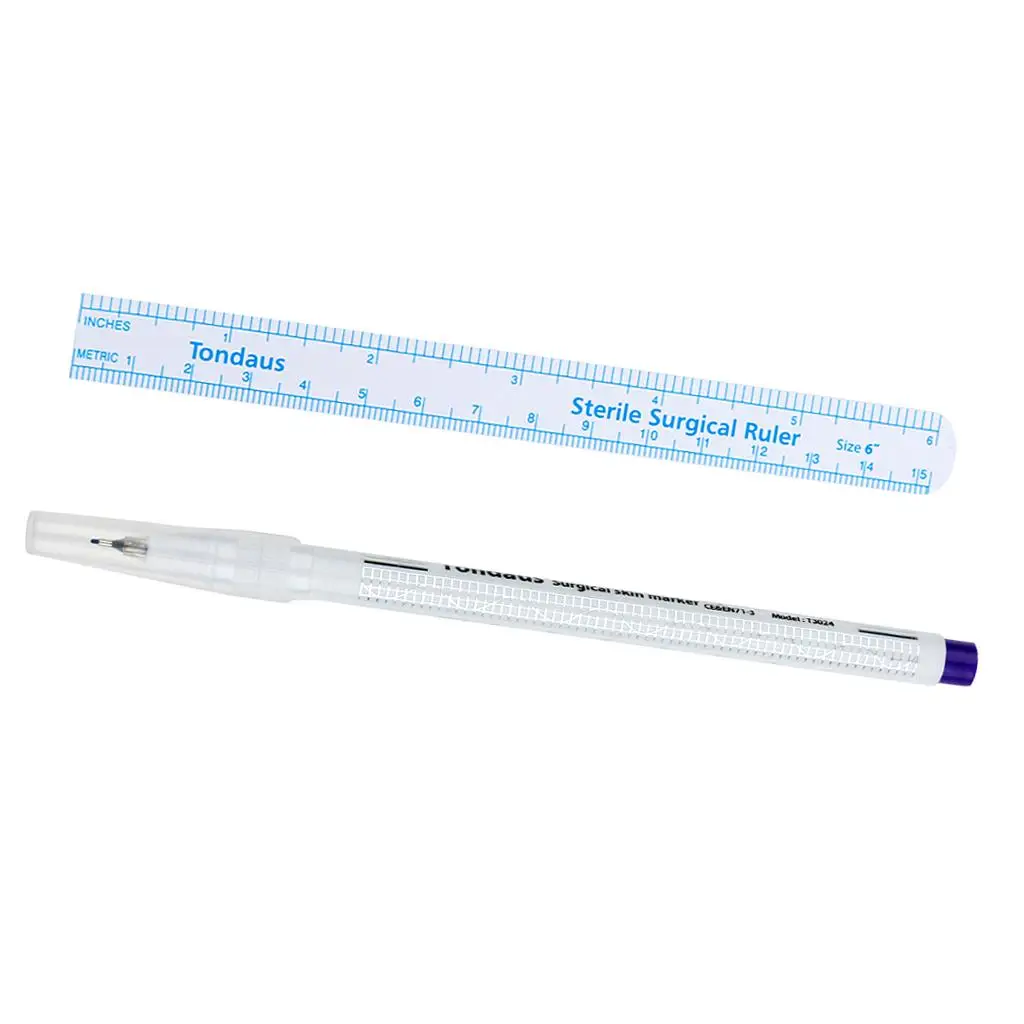 Single Use Skin Marker Pen Plastic Piercing Scribe Stencil Tattoo Coloring Pen for Professional Body Art Practice