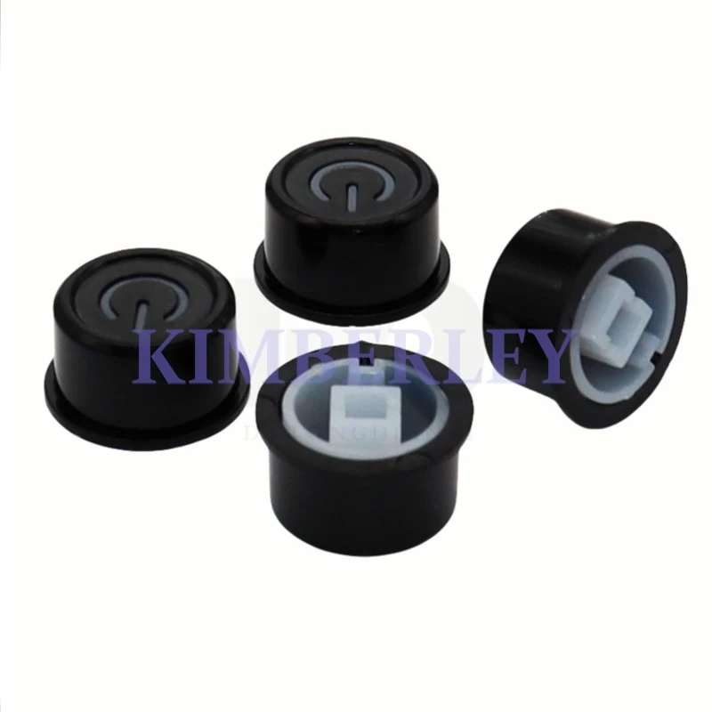 

5 Piece Plastic Transparent Key Cap Power Switch Cap Power Amplifier Panel Button Cap 6 X 6 Switch Cap Square Hole 3.2MM