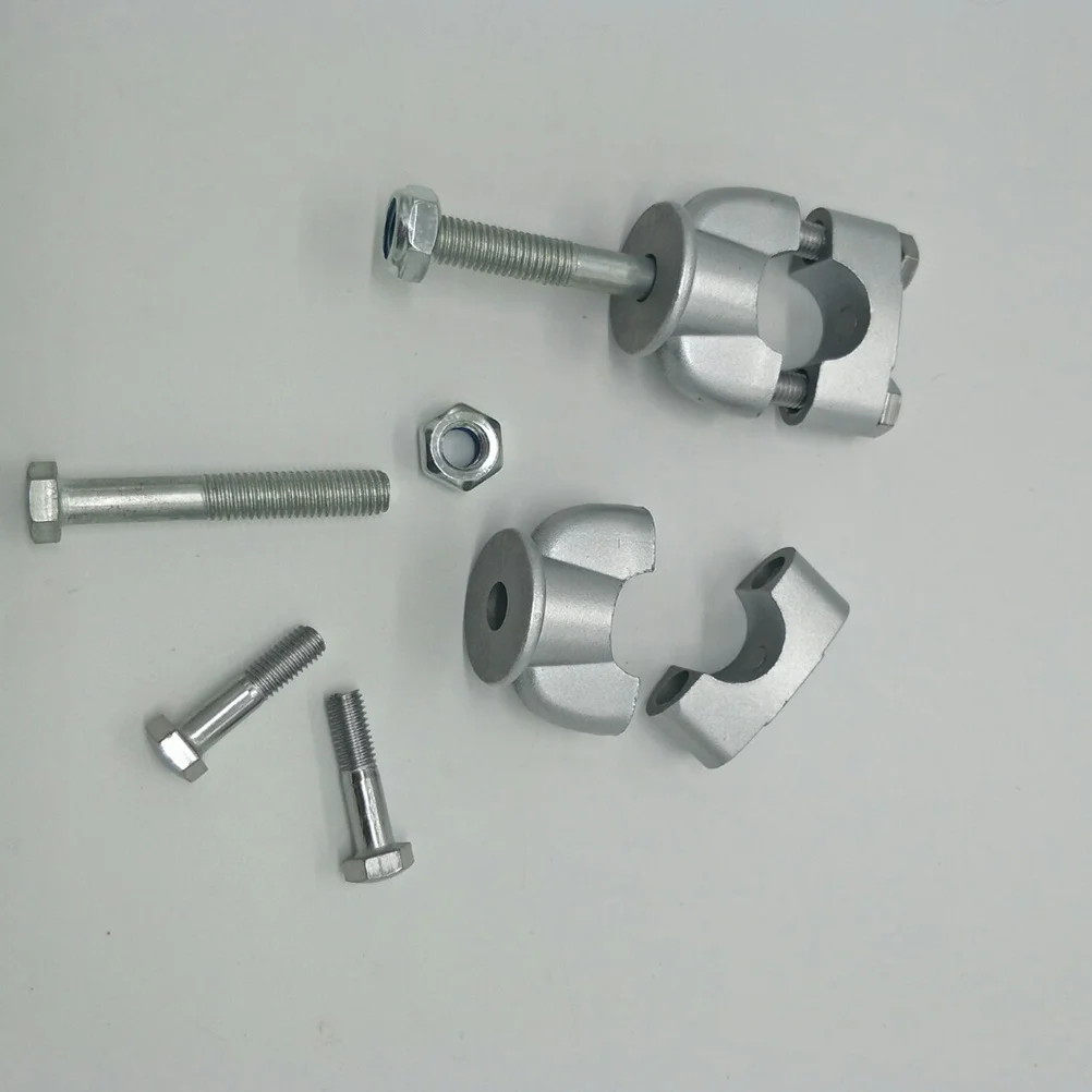 

2Pcs Motorcycle Handlebar Riser Aluminum Alloy Stable Installation Motorbike Bar Clamp for Comfortable Long Ride