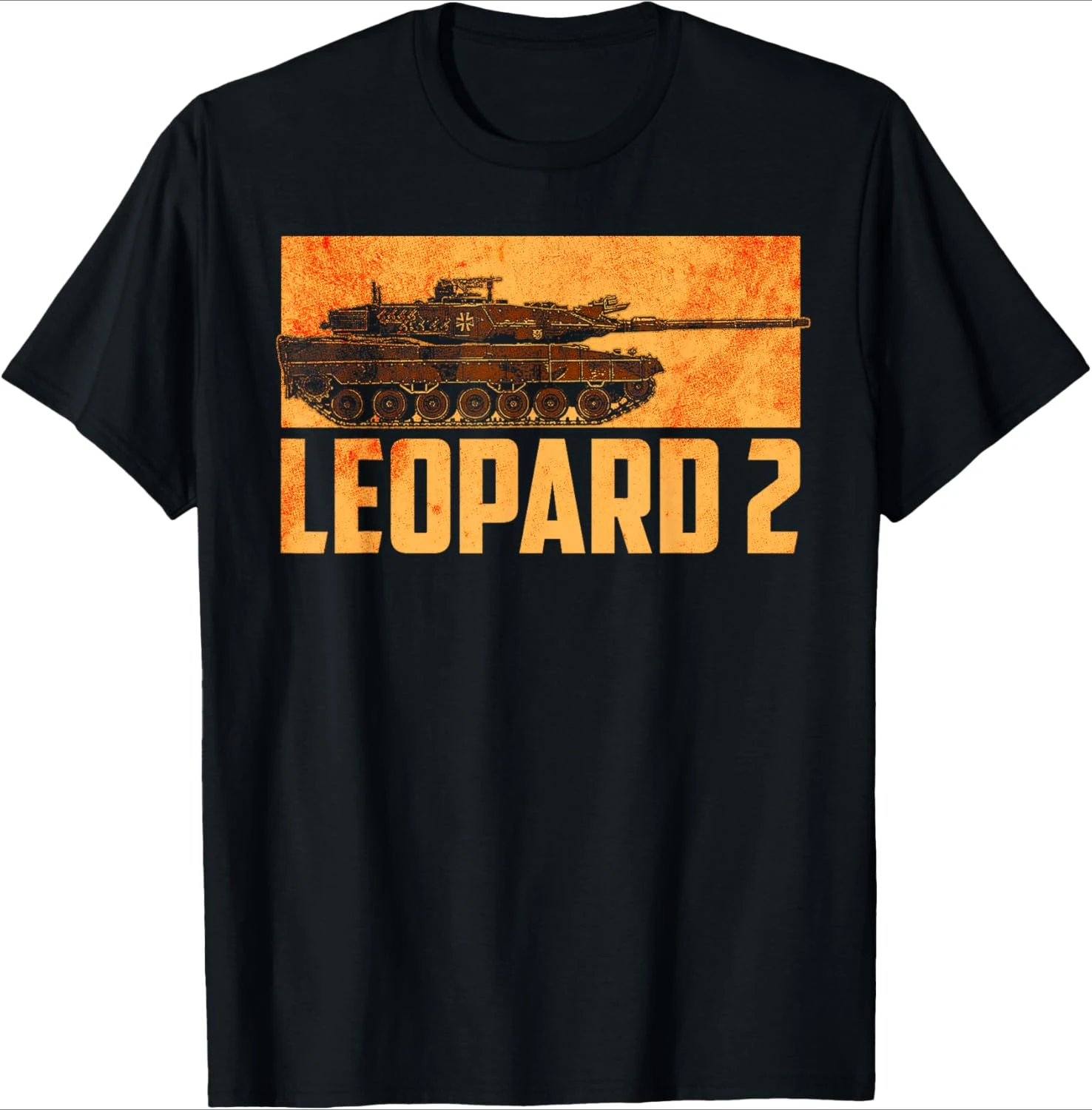 

Leopard 2 Battle Tank Germany Military design-100% cotton summer O-neck short sleeve casual printed men's T-shirt.