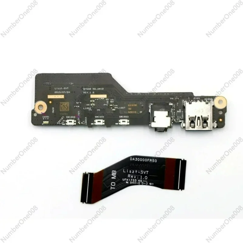 

Replacement USB Audio Board with Power Button Cable for Yoga 900-13ISK Laptop, Flex Cable Repair Part NS-A412 5C50K48444