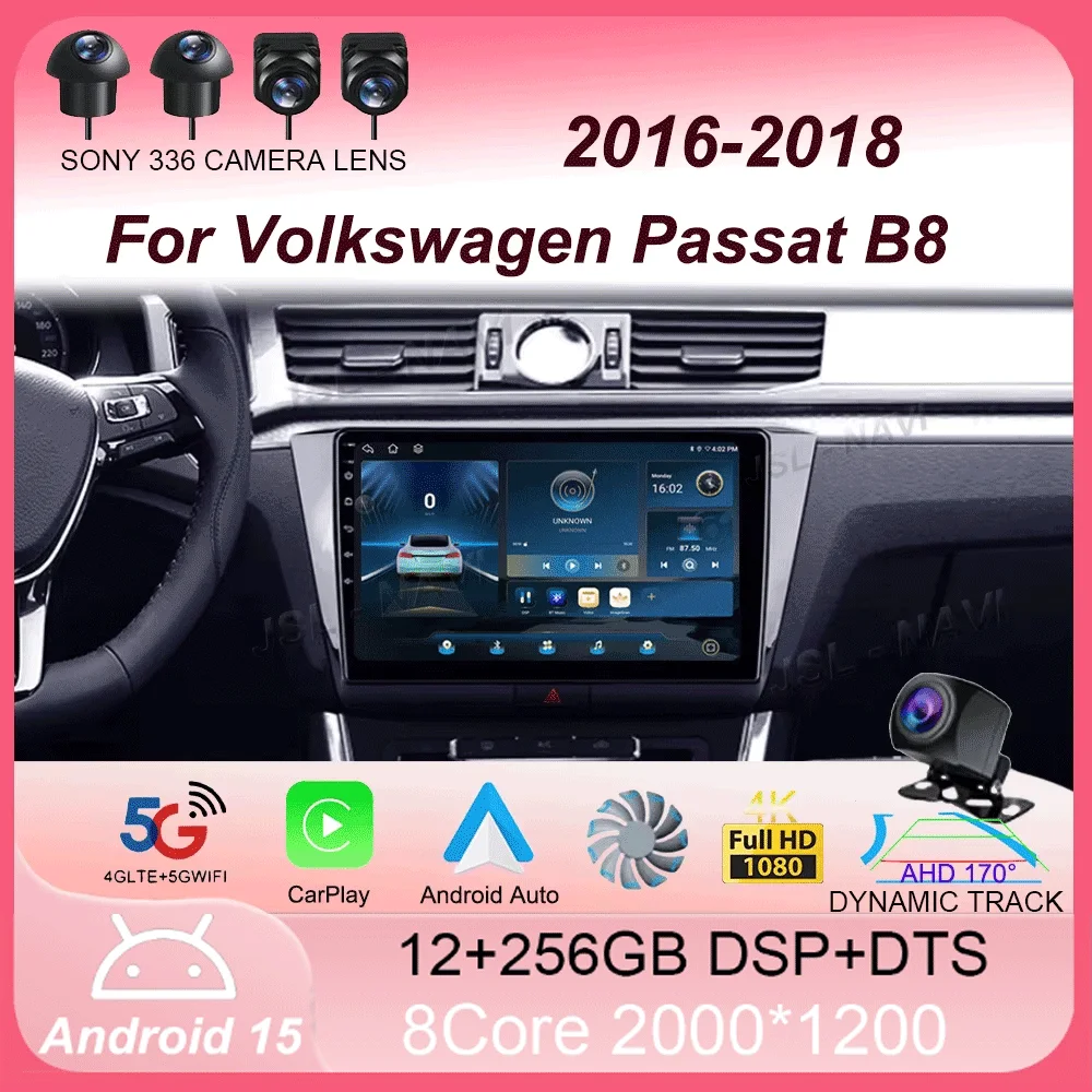 

Android 15 For Volkswagen Passat B8 2016 - 2018 Car Radio Multimedia Video Player Navigation stereo GPS No 2din 2 din dvd
