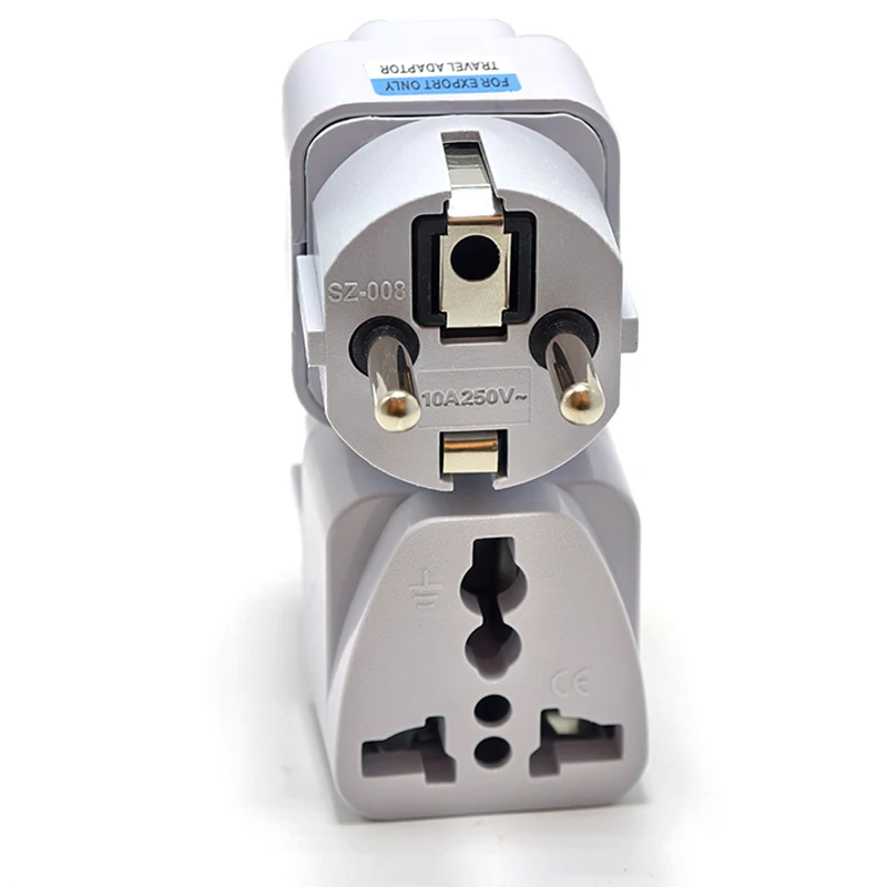 1-10PCS 220V 10A Universal Travel Adapter AU US EU UK All In One AC Power Plug Converter Wall Charger Adaptor for Global Travel
