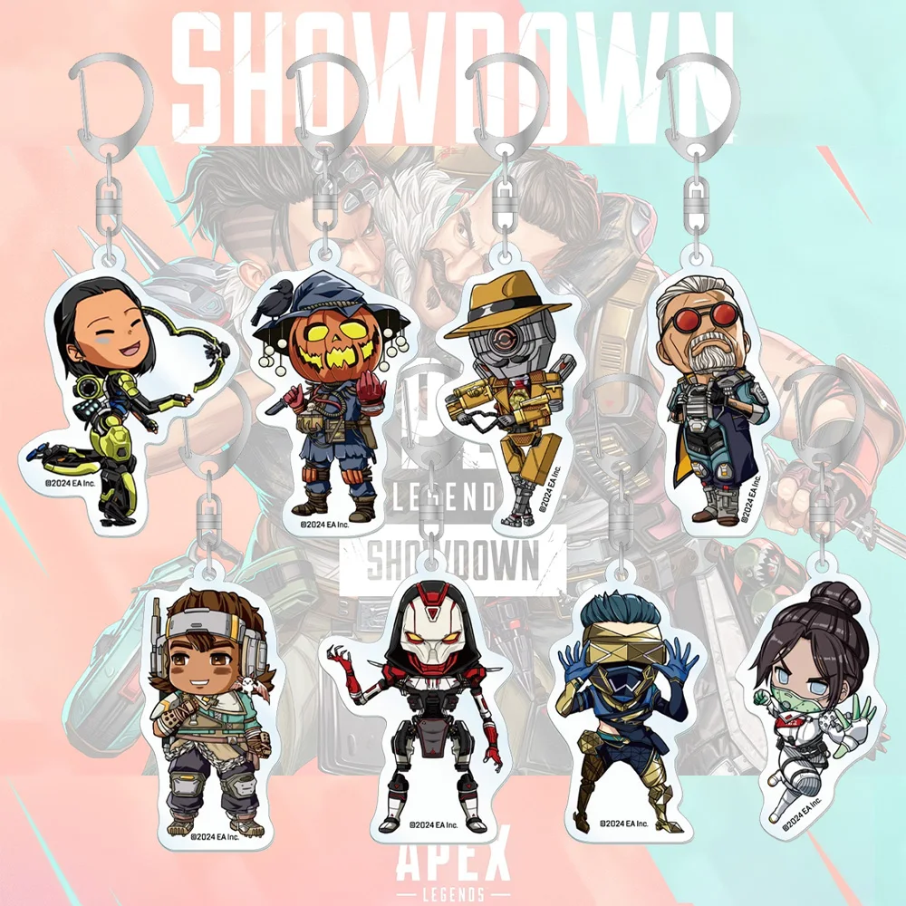 Anime periférico tienda AE juego leyendas Revenant Sparrow Horizon Mirage catalizador Loba Wattson fusible Seer acrílico llavero colgante