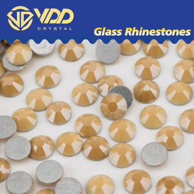 VDD 453 Latte-Glaze SS6-SS30 Glass Crystal Rhinestones Flatback Glitter Diamond Stones For Nail Art DIY Crafts Decorations