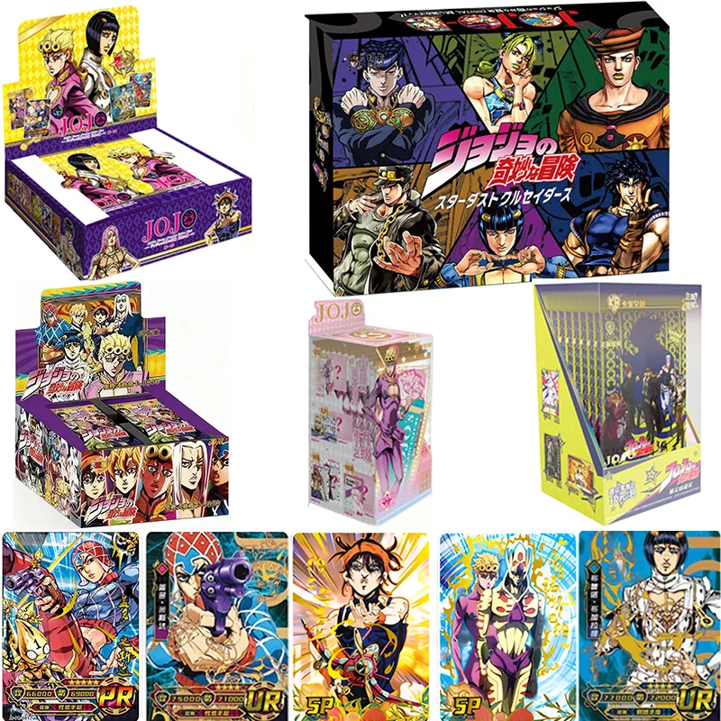 

Оригинальные коллекционные аниме-карточки JoJo's Bizarre Adventure: Золотой ветер, с эффектом Diamond Flash SSP, игрушка-карточка для детей, подарок