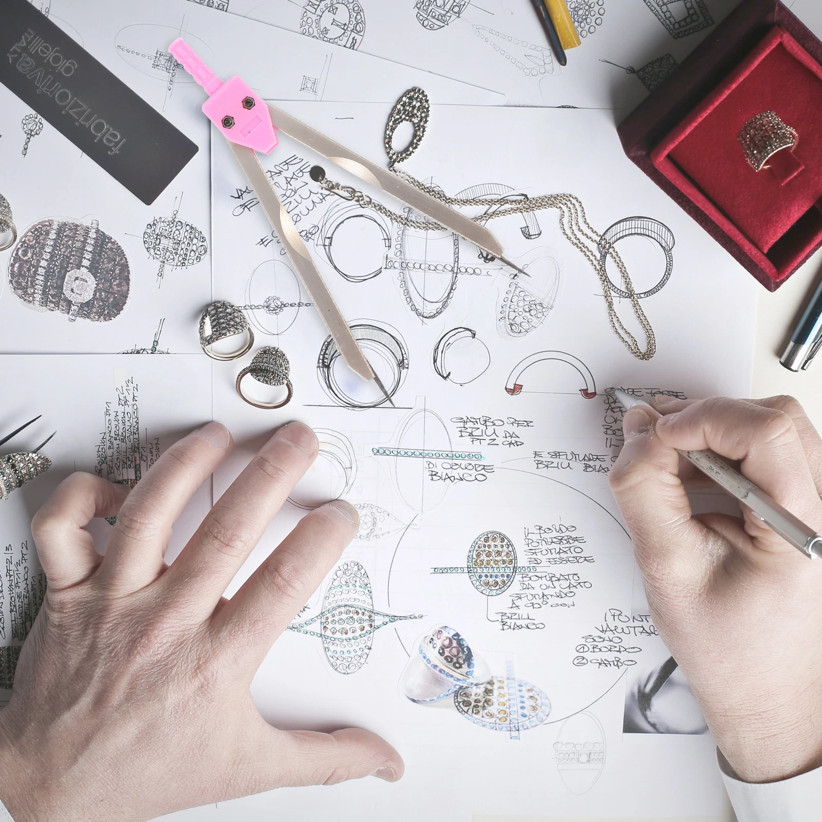 Ecg Ekg Calipers Divider Electrocardiogram Measuring Tool Protective Case Adjustable Design Medical Student Nursing