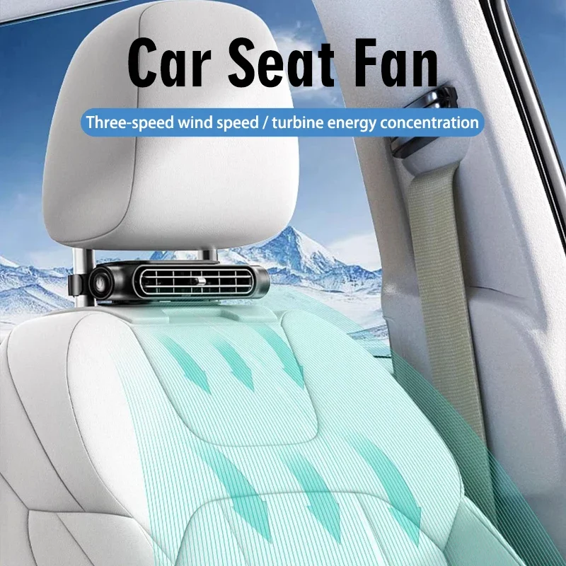 

Compact Portable Car Seat Fans Adjustable Wind Speed Quiet Efficient Cooling Vehicle Summer Automotive Accessories New Arrival