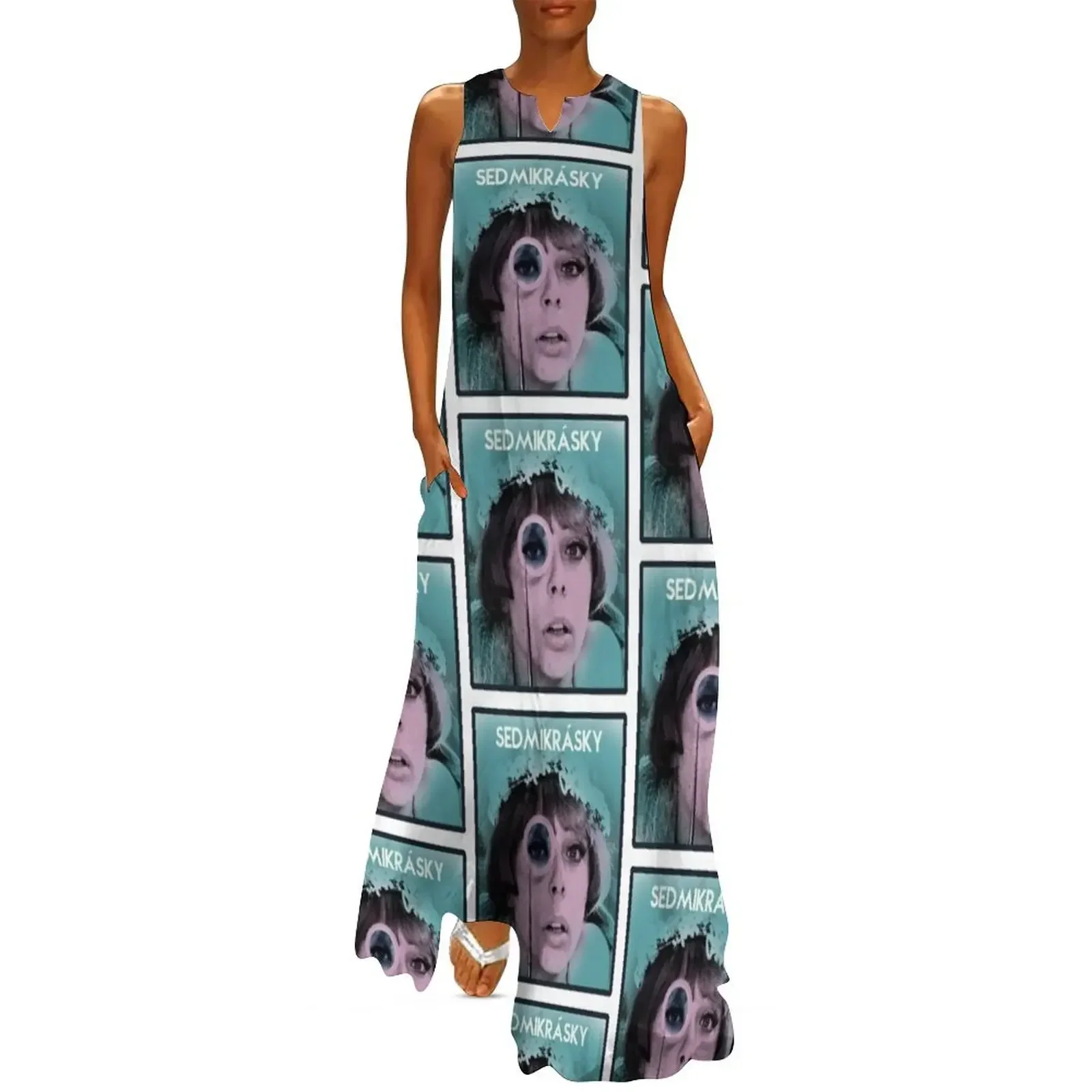 

daisies Long Dress luxury dresses Dress woman Women's summer dresses clothes Dress