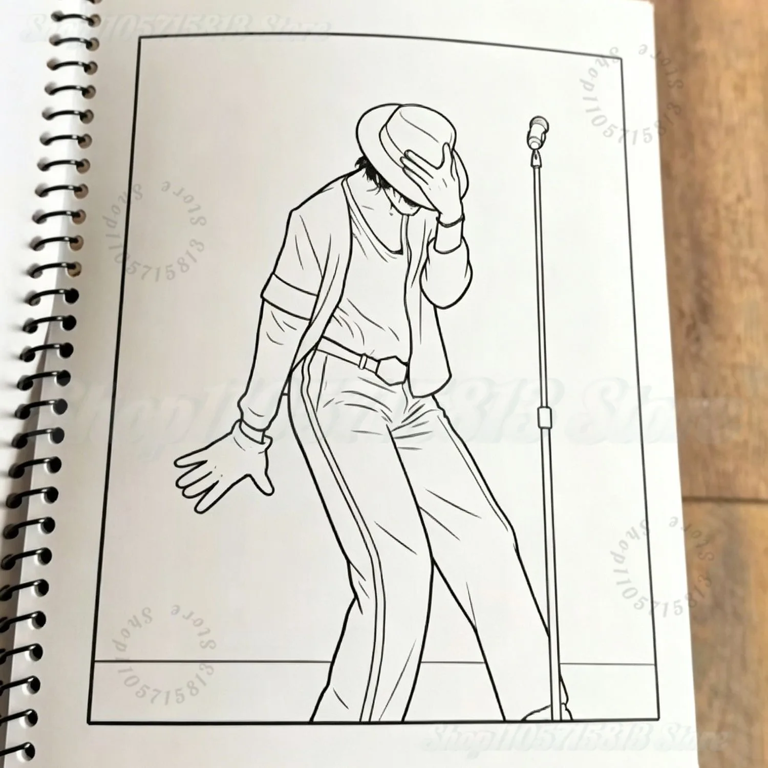 Michael Jackson The King Of Pop Adult Coloring Book Stress Relief Drawing Notebook Pop Music Fan Party Favor Gift