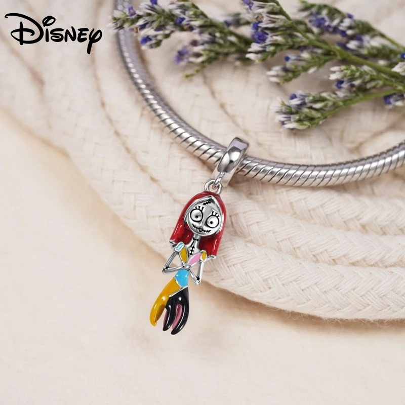 925 الفضة ديزني غرزة الكابوس قبل عيد الميلاد قلادة صالح قلادة سوار الأصلي DIY مهرجان هدايا الحفلات النسائية