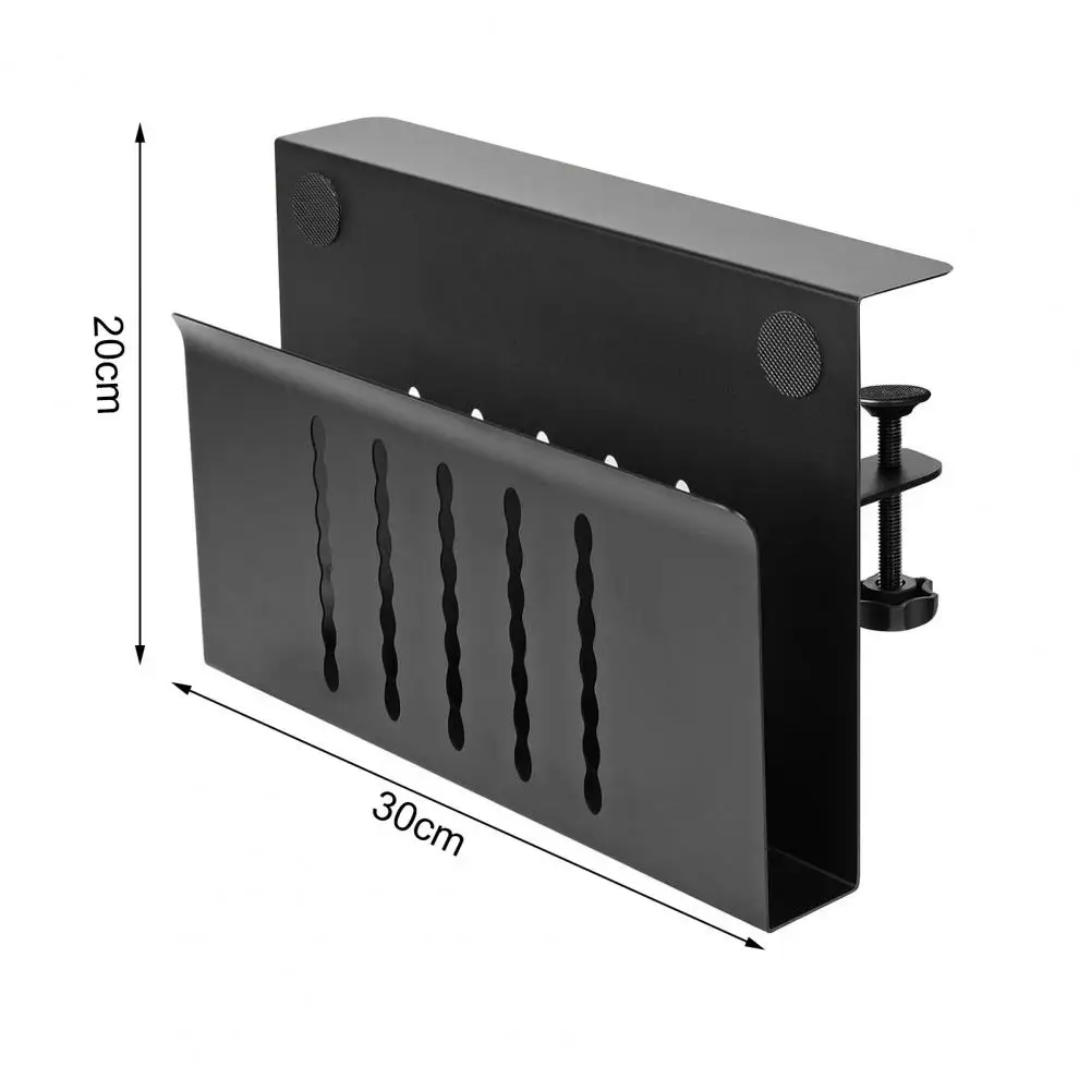 Under-desk Laptop Tray Table Side Laptop Holder Desk Side Laptop Holder Clamp-on Shelf No Drill Heavy Duty Desk Organizer Tray
