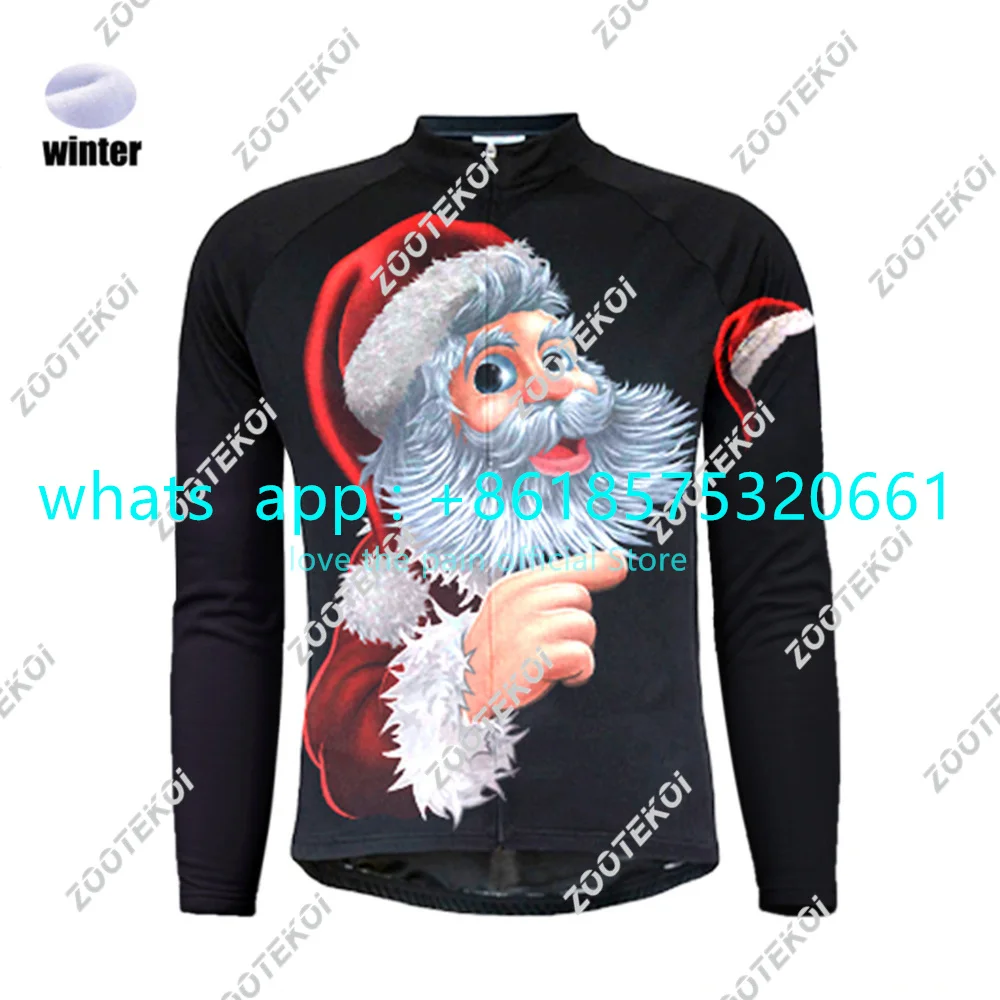 

Men Cycling Jackets Autumn Winter MTB Road Long Sleeves Sportswear Top Coat Thermal Fleece Warm Bike Bicycle Jackets Christmas