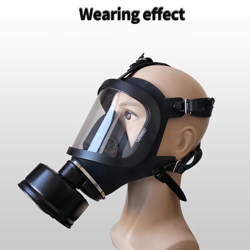 Gas Mask Survival Nuclear Chemical Full Face Respirator with 40mm Activated Carbon Filter for Spray Paint & Chemical