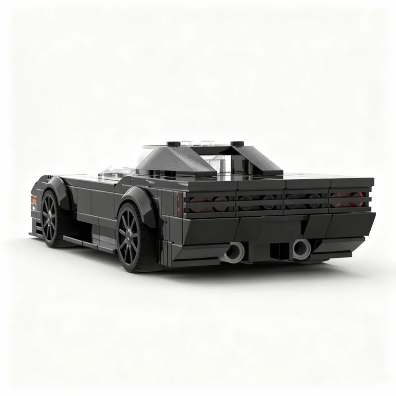 224pcs MOC Testarossa Modified Into A Street Racing Car City Champions Model Building Blocks Christmas Gift Creative 3D Art