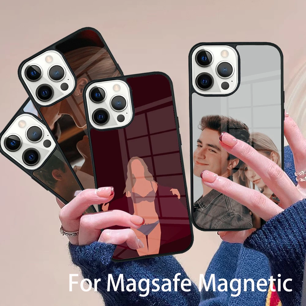 

Elite Carla Samuel Phone Case Magesafe Magnetic Wireless Charge Cover For IPhone 16 11 12 13 14 15 Pro Max Plus Mini