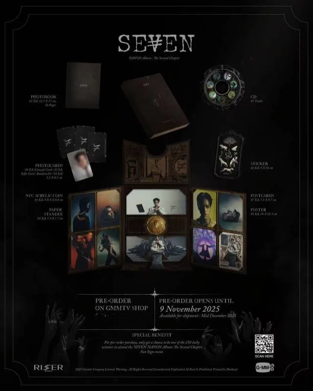 

2025 Новая официальная тайская звезда NilkNhake Bad Bubby Series OhmNanon Nanon Seven Album: The Second Chapter