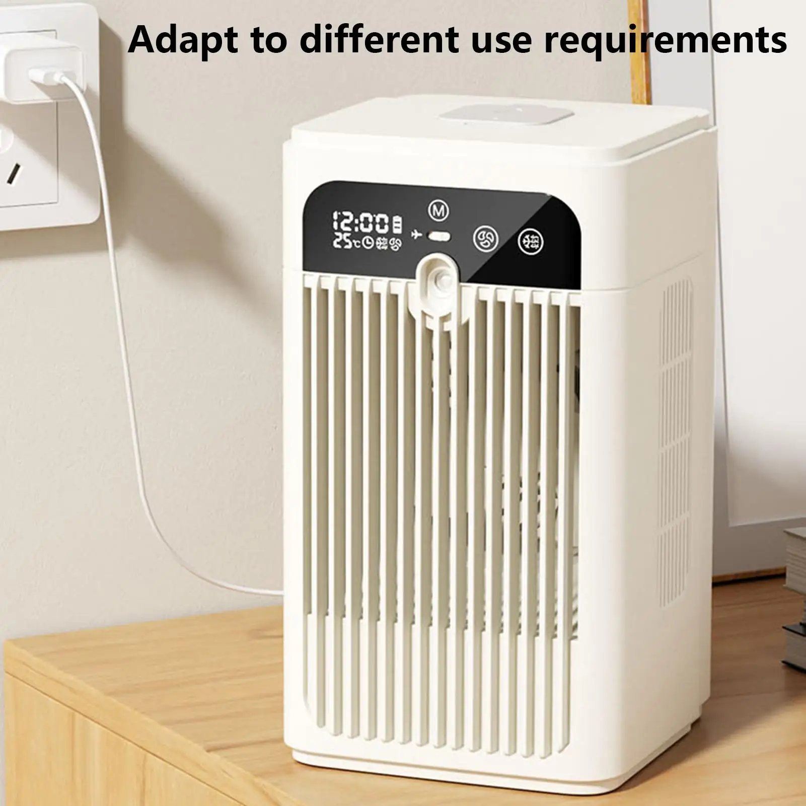 

Air Conditioner Fan 500ml Water Tank Personal Quiet Cooling Portable Air Conditioners Desk Fan For Bedroom Living Room Kitchen