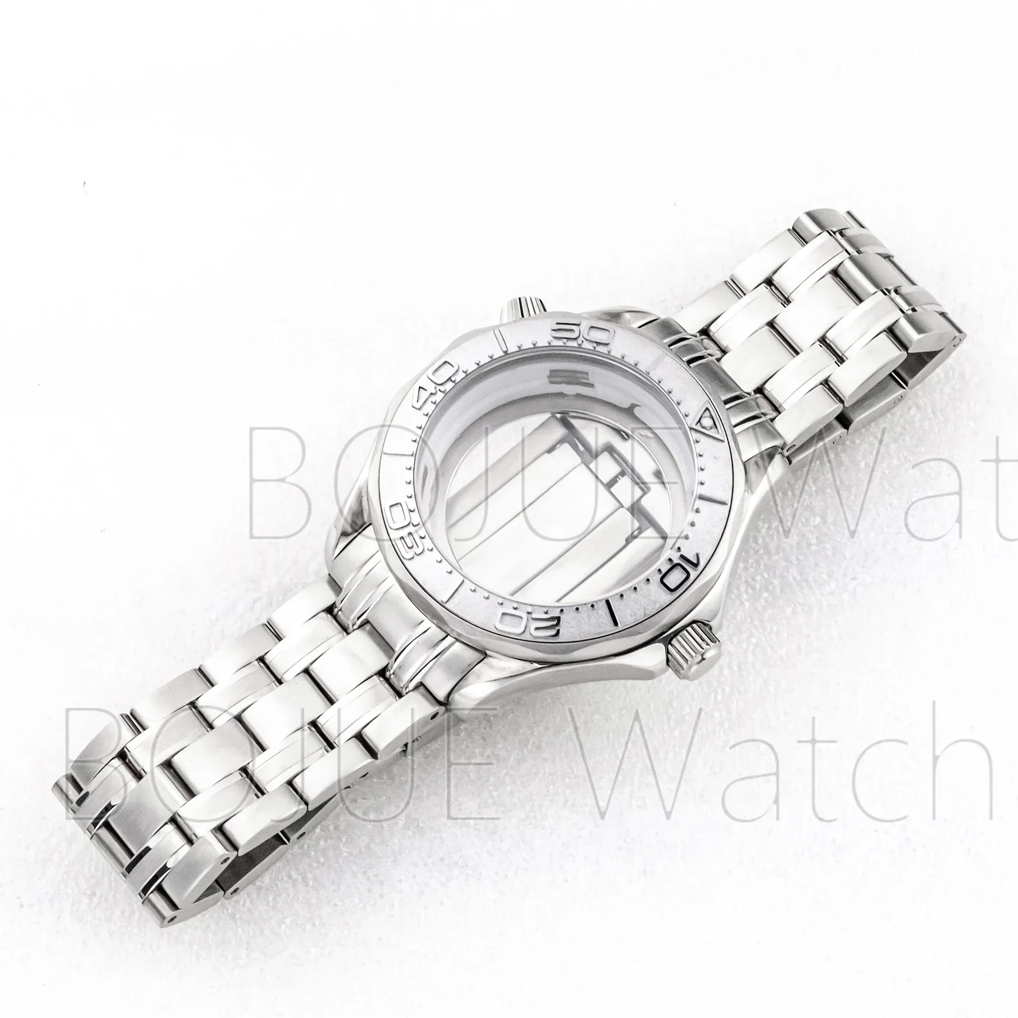 NH35 NH36 316L Stainless Steel  Watch Case Watch Strap Clear Glass Case Back for Seamaster  Movement Box Watchband