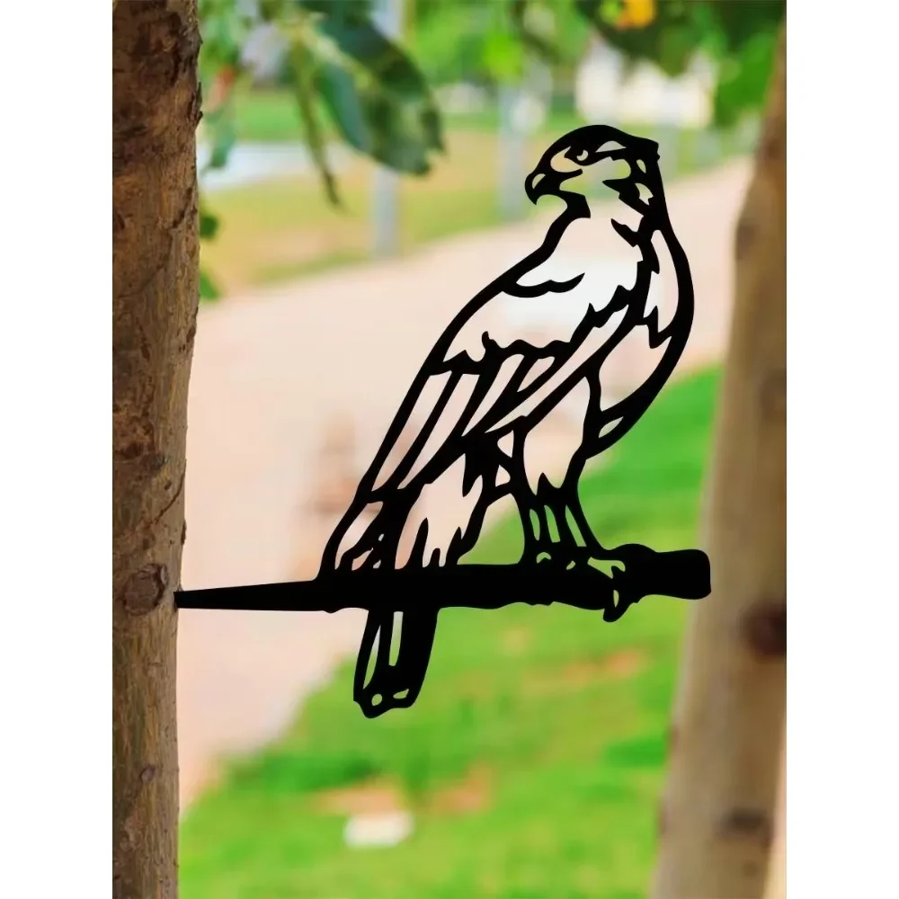 CIFBUY Eagle Metal Silhouette Rustic Wall Art Sculpture Durable Rust Proof Indoor Outdoor Home Farmhouse Decor Gift