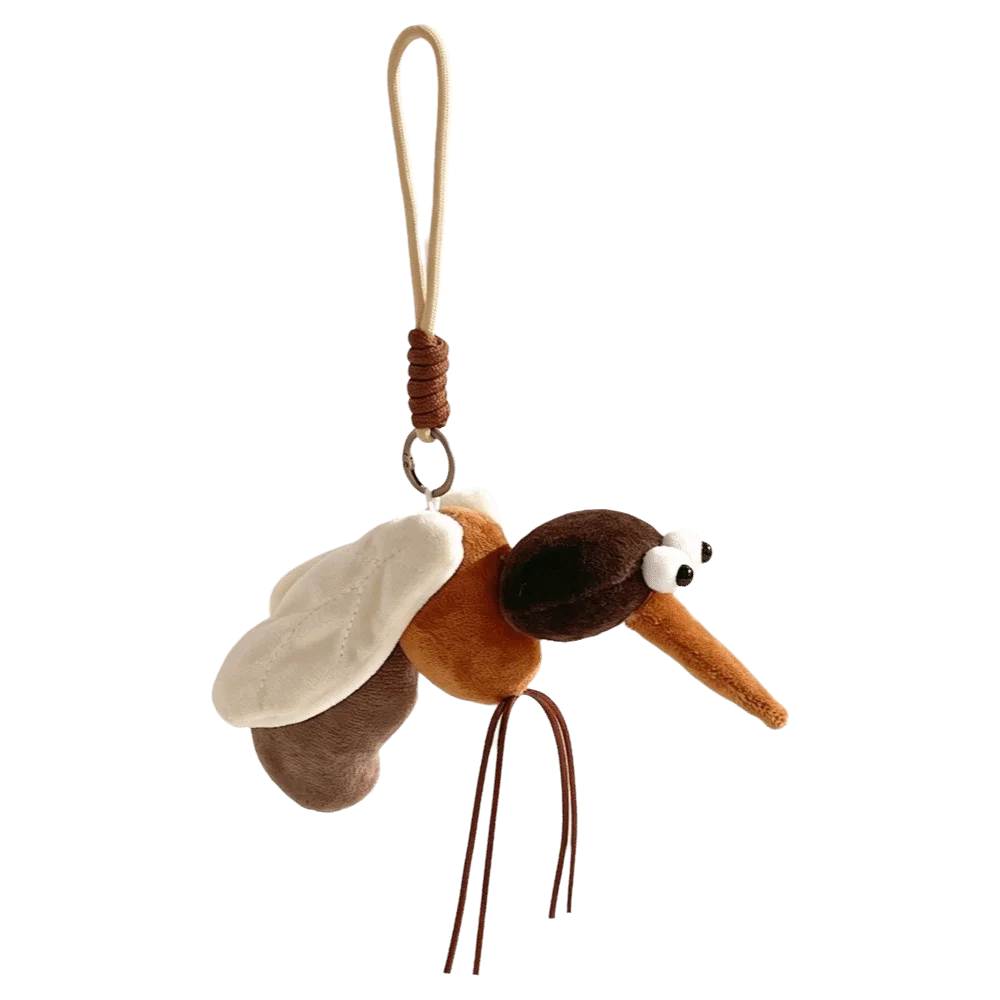 Unique Mosquito Insect Pendant Cockroach Hanging Ornaments Insect Series Keychain Decoration Fly Backpack Charm Party