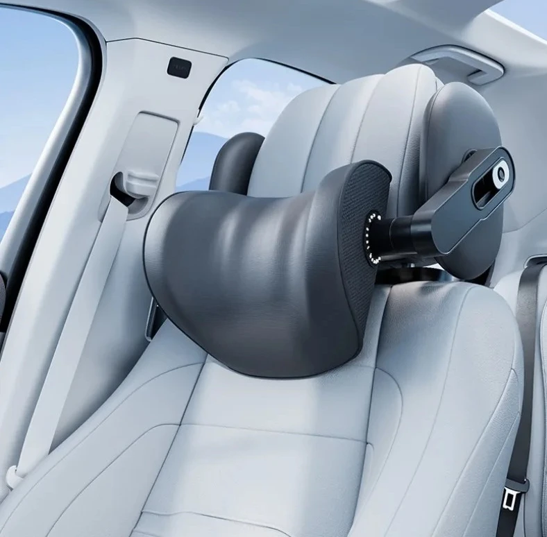 Mechanically Positionable Floating Car Pillow Zero Gravity Buffer Side Accessory Boosts Head Neck Comfort for Commuting