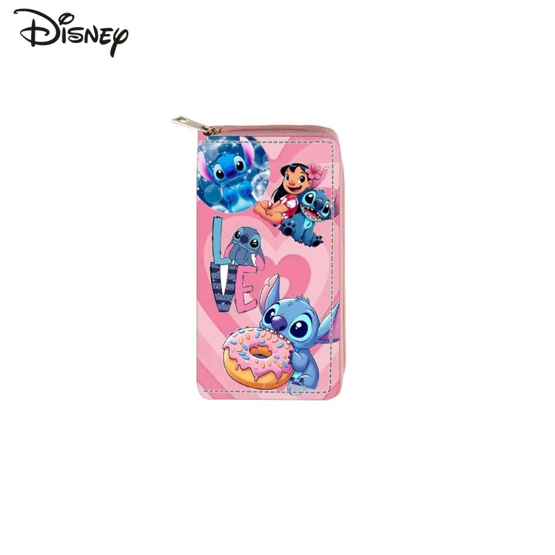 Stitch 2025 New Women's Long Wallet Fashionable and High-quality Women's Multi Card Bag Storage Cartoon Versatile Zero Wallet