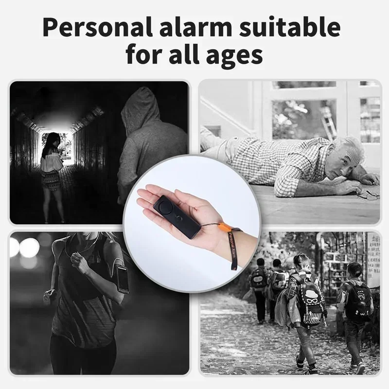 Self Defense Alarm 120dB Security Protect Alert Scream Loud Emergency Alarm Keychain Personal Safety For Women Defense