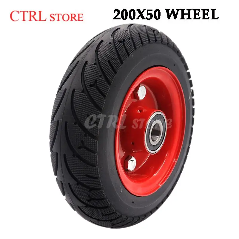 200x50 Solid Wheel Explosion proof Electric Bicycle Scooter Tire 8-inch Solid Tire Honeycomb Hole