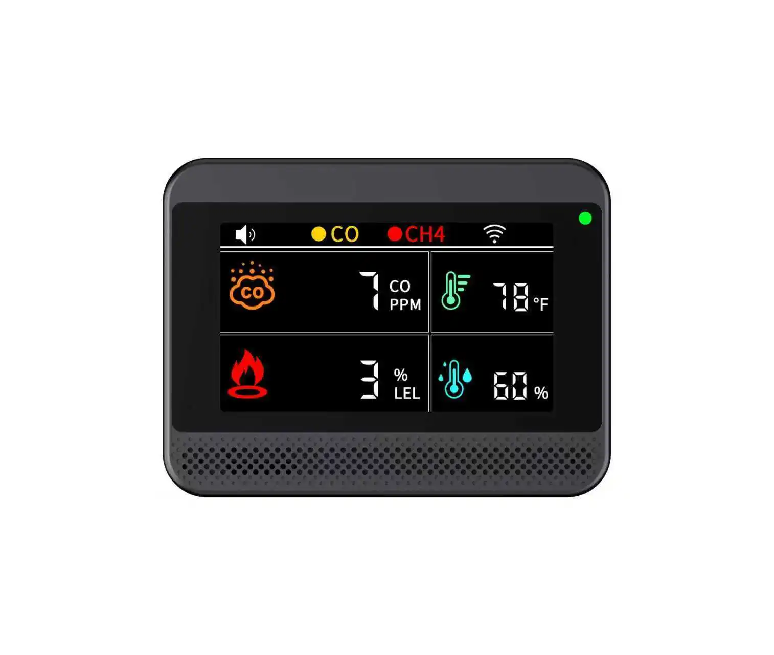 A1 Hot Selling Rechargeable Large Capacity Battery CO Monitor Alarm For RV Carbon Monoxide Detector