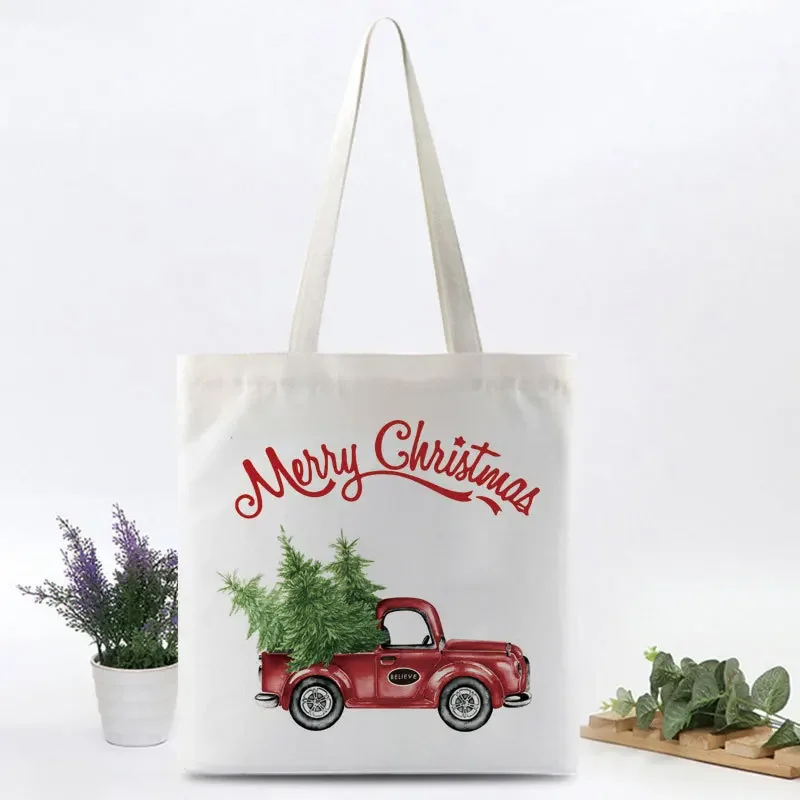 Christmas Canvas Bags Handbags Advertising Gifts Souvenir Shopping Bags Cross-border Explosions Halloween Christmas Handbags