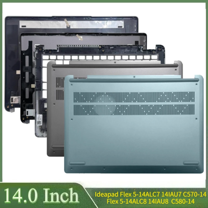 

14 "для Ideapad Flex 5-14ALC7 14IAU7 Flex 5-14ALC8 14IAU8 C570-14 C580-14 ноутбука ЖК-задняя крышка передняя панель упор для рук нижняя часть корпуса
