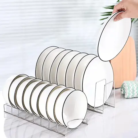 6 best sales कवर के साथ प्लेट रैक - №5