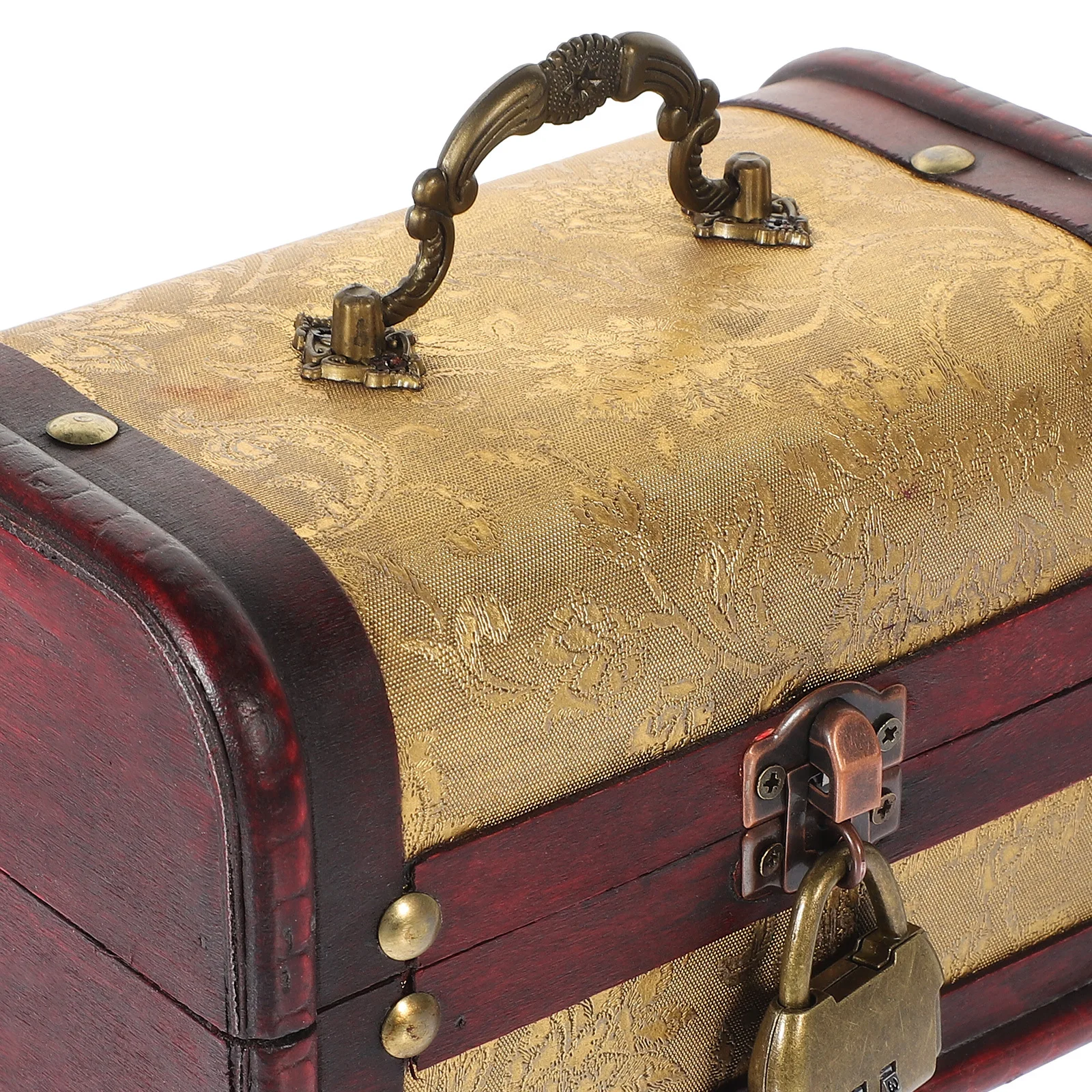 

Деревянный настольный ящик для хранения, элегантный винтажный сундук для хранения ювелирных изделий, органайзер на память в стиле ретро, деревянная шкатулка с сокровищами