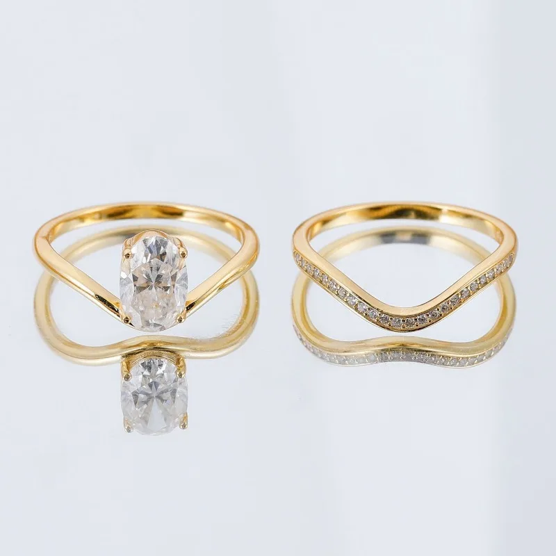 

Сверкающее кольцо из серебра 925 пробы с овальным муассанитом 2 карата (1 мм), цвет D, чистота VVS1, для женщин, ювелирное украшение для свадьбы